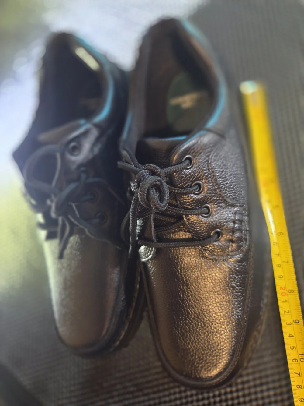 Men's Black Leather  Shoes – Classic Lace-Up  Nun Bush  Comfort Shoes Gel Sol